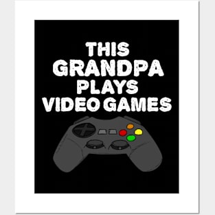 This Grandpa Plays Video Games, Gamer Funny Posters and Art